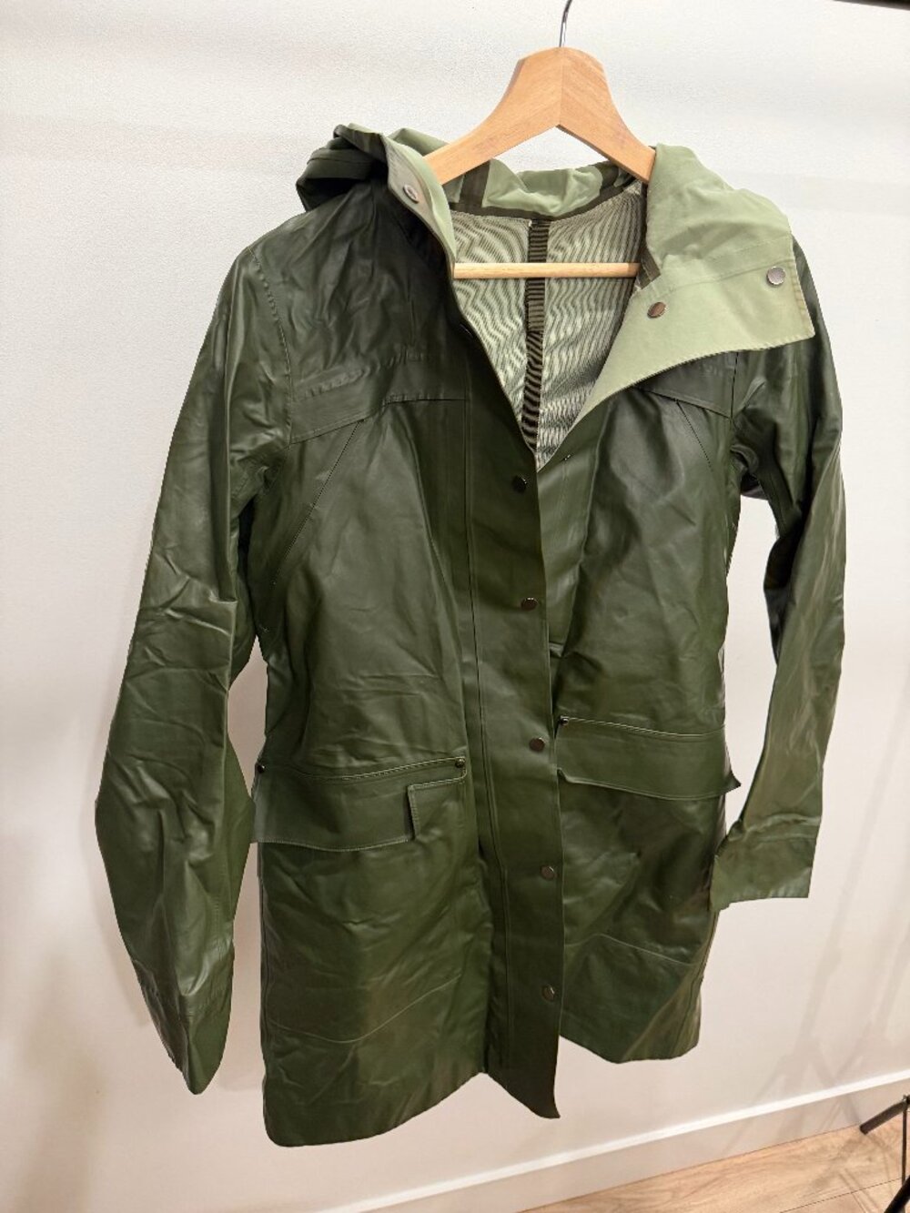 Olive Green Lululemon Raincoat